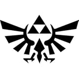 Legend of Zelda Triforce - 6" BLACK - Car, Truck, Notebook, Vinyl Decal Sticker