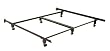 Inst-A-Matic Eastern King Bed Frame With Carpet Rollers By Fashion Bed Group