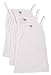 Caldore Girls Sleeveless Camisoles White 3pc Pack