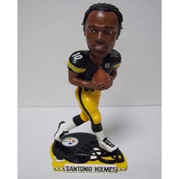 Santonio Holmes Pittsburgh Steelers Helmet Base Bobblehead (Quantity of 1)