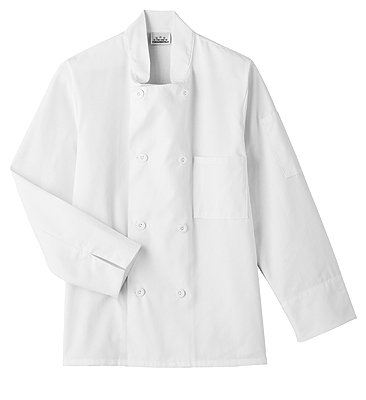 White Swan Five Star Chef Apparel 8 Button Unisex Chef Jacket