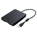 PC Trading Portable Slim Line USB 3.5" External Floppy Disk Drive - Compatible with Win 98, Win 2000, Win XP, Win Vista, Win 7 (32-Bit + 64-Bit) - Driver CD Included - Black