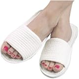 ForPro Cotton Waffle Open Toe Slipper 1-pr.