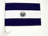 CAR FLAG: El Salvador , 12" x 18" High Quality Polyester Car Flag