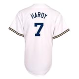 JJ Hardy Milwaukee Brewers Replica Home Jersey