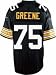 Joe Greene Black Reebok NFL Premier 1976 Throwback Pittsburgh Steelers Jersey - Small