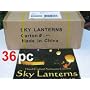 1 Case of 36 Sky Lantern Fireworks White
