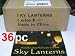 1 Case of 36 Sky Lantern Fireworks White