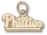 Philadelphia Phillies 1/4 Charm/Pendant -14K/10K, Stainless Steel or Gold Plated