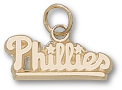 Philadelphia "Phillies" 1/4" Charm/Pendant -14K/10K, Stainless Steel or Gold Plated