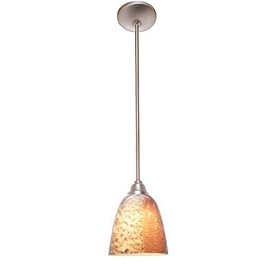 Access Lighting - 23930-BS SLA: Flora Safari - 1 Light Italian Art Glass Pendant - Brushed... by Access Lighting