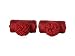 Classic Pinot Noir Red Silk Knot Log Cufflinks with Presentation Box