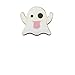 Last Valentine Emoji Icons Ghost Lapel Pin Nickel Plated Color White Enamel Pin