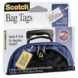 Scotch Bag Tag with Loops Laminated Luggage Tags - 6 x 5 Pack