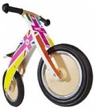 Kiddimoto Kurve Balance Bike Rainbow Union Jack by Kiddmoto