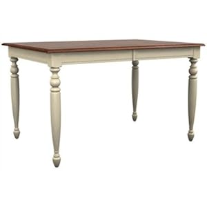 Color Cuisine Rectangular Leg Counter Table With 36