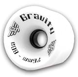 Gravity Hi-Grade Longboard Wheels 76mm/77a – White