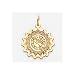Florida Marlins 7/8in Logo Pendant - 14kt Yellow Gold