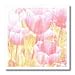 Light Pink Tulips Art Flowers Easter - 6x6 Iron On Heat Transfer For White Material