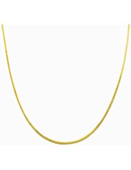 14 Karat Yellow Gold 0.9-mm Square Snake Chain (16 Inch)