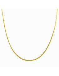 14 Karat Yellow Gold 0.9-mm Square Snake Chain (18 Inch)