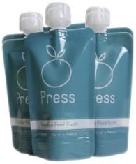Press Pouch Reusable Food Pouches - 4 Pack