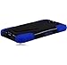 Generic Hybrid Double Layer Fusion Cover Case with Kickstand for LG Optimus G Pro E980 - Retail Packaging - Black/Blue