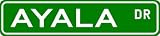 AYALA Street Name Sign ~ Family Lastname Sign ~ Gameroom, Basement, Garage Sign