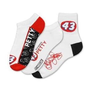 Buy For Bare Feet Richard Petty Mens Socks - 3 Pack - Richard Petty Large