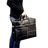 Compaq Presario CQ60-210US 15.6-Inch Laptop TSA Check Point Friendly Classic Synthetic Leather Briefcase with Shoulder Strap