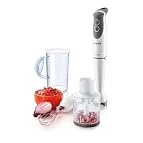 Philips HR1368 Cordless Hand Blender with Chopper and Whisk accessory