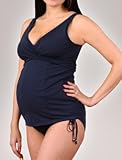 wrap maternity tankini swimsuit