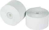 Bazic Single-Ply Bond Paper Roll, 3 Inches (76mm) x 128 Feet (Case of 50) (3705-50)