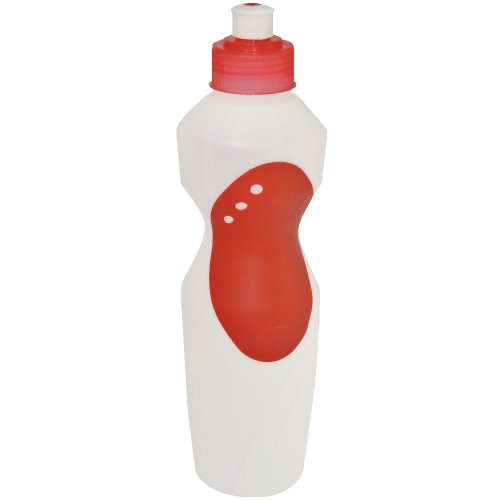 Gourde Design Plastique Tenue Silicone Pause Repas Lunch Time Sport.. Rouge