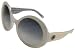 Coach Sunglasses, Sandy S428, Ivory/ Grey Fade Lenses/ Silver Detail