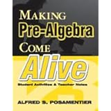 making pre algebra come alive student activities and teacher notes making mathematics come alive