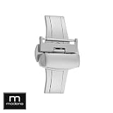Modena Watch 20mm Premium Push Button Deployant / Deployment clasp / buckle - Matte / Brushed Stainless Steel