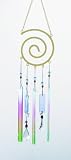 Outdoor Living : Colored Glass Wind Chime