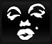 Marilyn Monroe White Sticker Decal