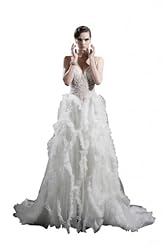 Crystals Beaded Applique Lace Crystal Cutout Chiffon/Taffeta/Tulle Bandage Dress 