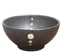水玉　さぬきどんぶり　黒　（大）