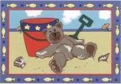 Picture of Cozy Jade Reynolds Beach Bear 39x58 Play Time Nylon Area Rug JR-TSC-173 3958 JR-TSC-173 3958 (Baby Gym)