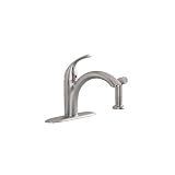 Buy American Standard 4433.001.075 Quince Single Lever Handle Kitchen Faucet with Side... by American Standard
