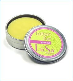Lusa Organics Patchouli Lotion Bar - Handcrafted with All Natural and Certified Organic Ingredients - Moisturize and Soothe Dry Skin While Leaving A Beautiful Fragrance - 1.55 ounces
