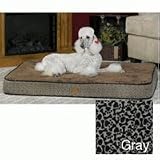 K&H Superior Orthopedic Gray Pet Bed small- 20 length x 30 width micro suede