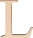 Walnut Hollow Wood Letters and Numbers, 1.5-Inch, L, 2 Per Package
