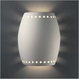 Sun Dagger Open Top and Bottom Pillowed Cylinder Outdoor Wall Sconce Finish: Sienna Brown Crackle, Cutout Option: Trees Sun Dagger Open Top and Bottom Pillowed Cylinder Outdoor Wall Sconce Finish: Sienna Brown Crackle, Cutout Option: Trees