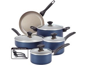 Farberware Dishwasher Safe Aluminum Nonstick 12-Piece Cookware Set