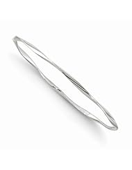 Leslies 10K White Gold Slip-On Bangle5696-7