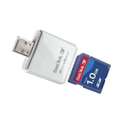 Sandisk SD 1GB W/ MicroMate Reader Bundle